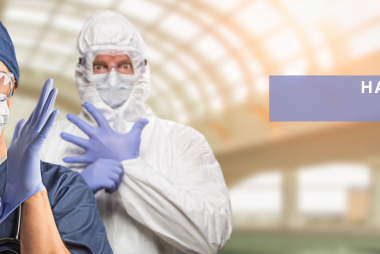 Picture with physicians in PPE